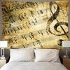 Nordic Musical Note Tapestry Colorful Background Cloth Art Home Bedroom Decor Hanging Cloth Digital Printing Mural Tapestries