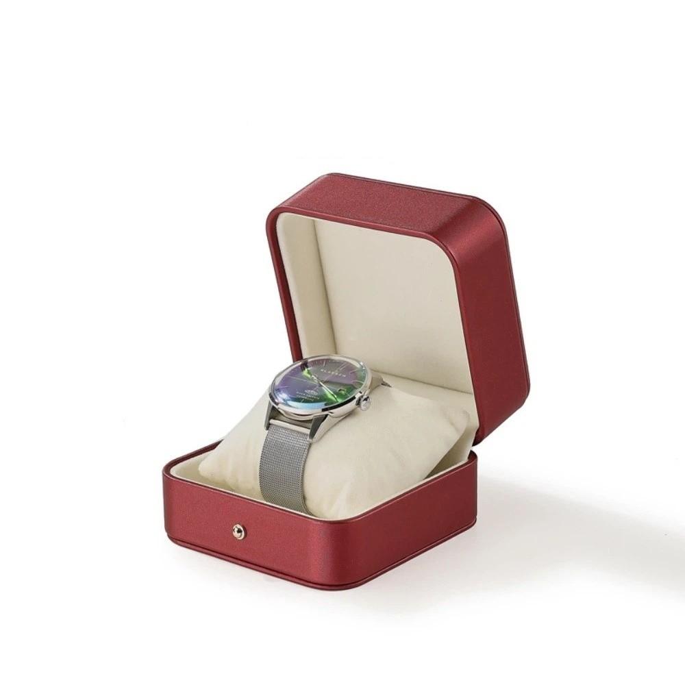 With Watch Pillow Watch Holder Box Gold Trim Gift Packaging Case Luxury Jewelry Organizer Bracelet