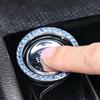 Křišťálová dekorace zapalovacího kroužku do interiéru auta - Samolepka s diamantovým kruhem pro start jedním tlačítkem