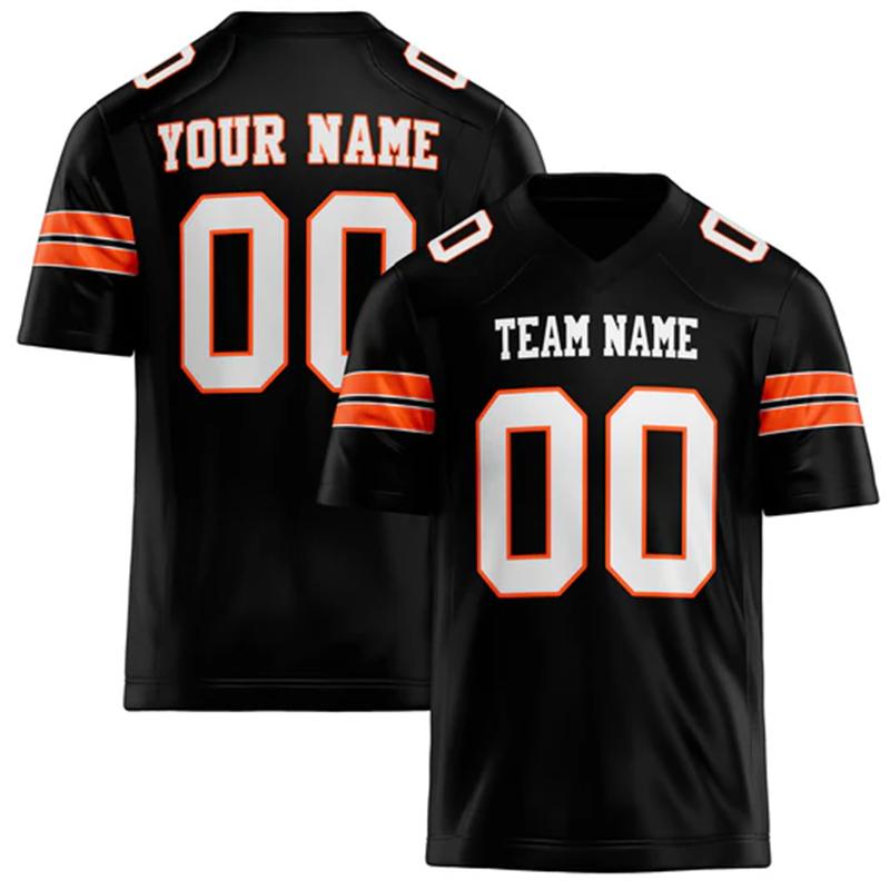 Customized Team Name Number Name Rugby T-shirt Personalized Black Mens Sports T Shirt Loose Quick Dry Team Uniforms