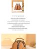 2024 Fashion Women's Small Round Crossbody Bag with Cute Pendant