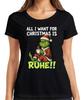 All I Want For Christmas Is Rest Xmas Grinch Sarcastic Ladies TShirt