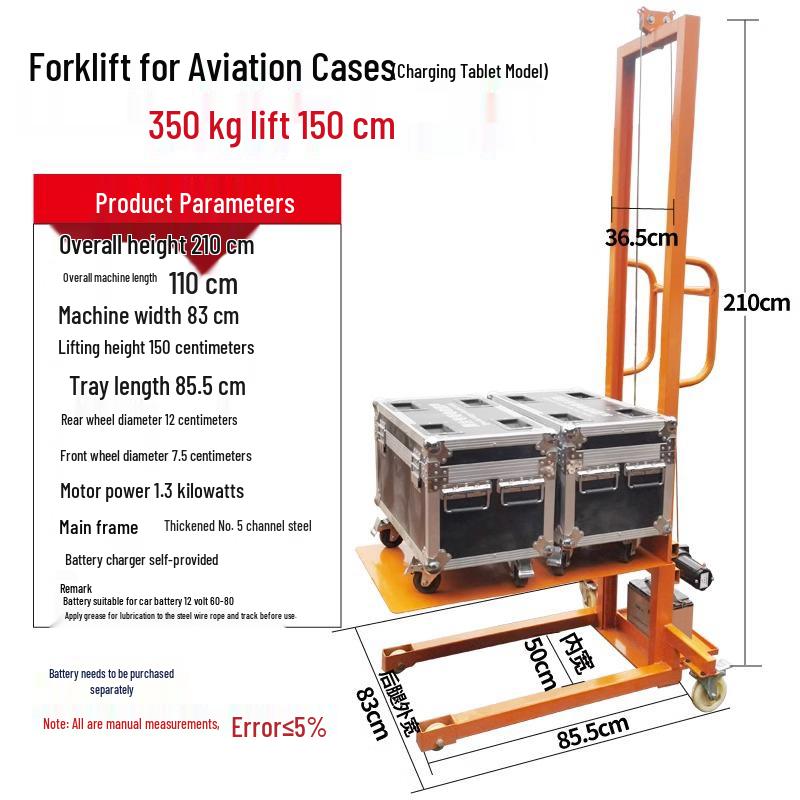 Yuzhe Manual Mini Forklift: Small Hydraulic Pallet Jack Stacker for Households