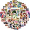10/30/50pcs Small Size Mix Anime Jujutsu Kaisen Attack on Titan Aesthetic Poster Sticker Laptop Phone Decoration Sticker Kid Toy