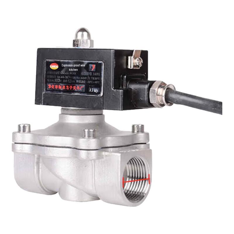 

Stainless Steel Explosion-Proof Solenoid Valve CN plug (adapter included)
