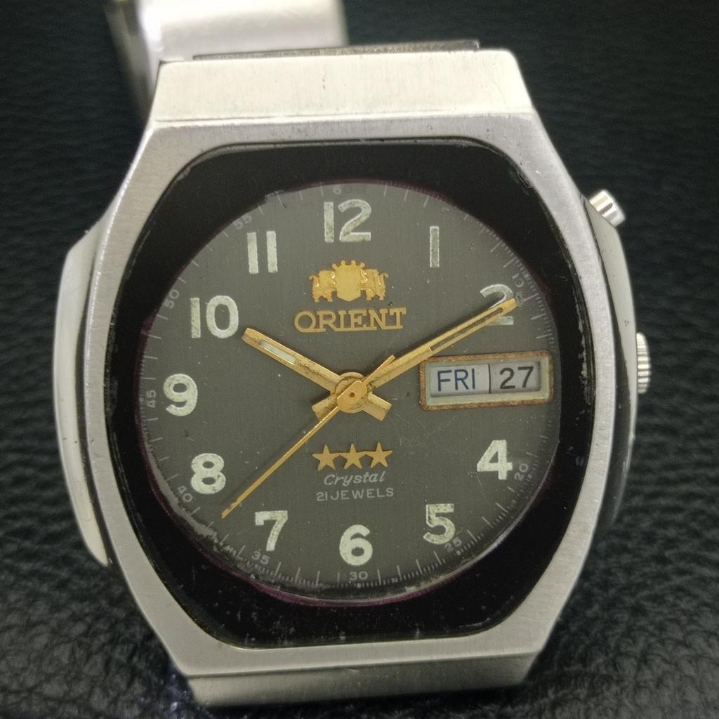 VINTAGE ORIENT AUTOMATIC JAPAN 46943 MENS ORIGINAL DIAL WATCH A700167-5 R201-a700167