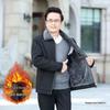 Men's High-Grade Cotton Jacket for Middle-Aged and Elderly: Double Thick Fleece Padded, Autumn/Winter Dad's Casual