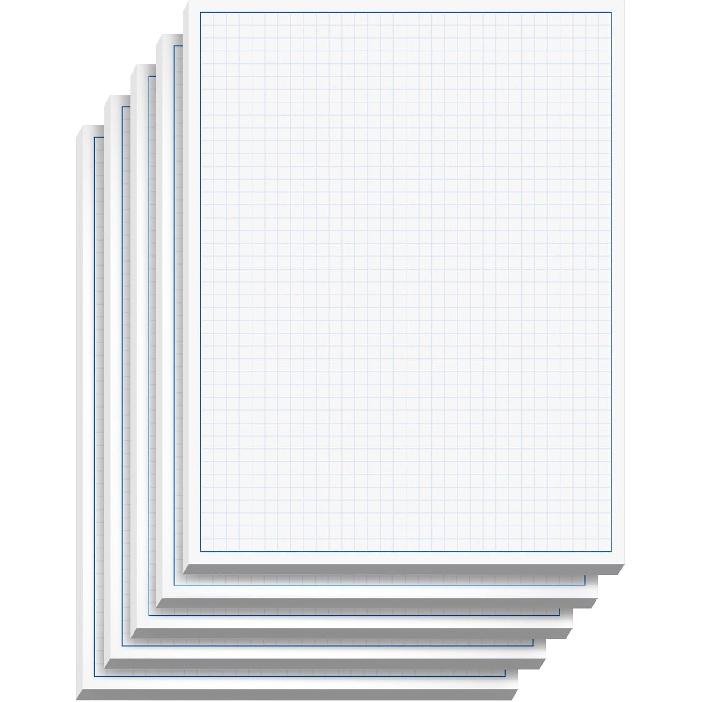 Graph Paper Pad for Blueprint Drawings, Drafting, Engineering Drawing, and Planning - Graph Paper 11x17 Blueprint Quadrille Grid Paper Pads with Blue