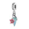 925 Sterling Silver Spring New Animal Beads Fit for Original Bracelet Jewelry Making Butterfly Firefly Chameleon Charms