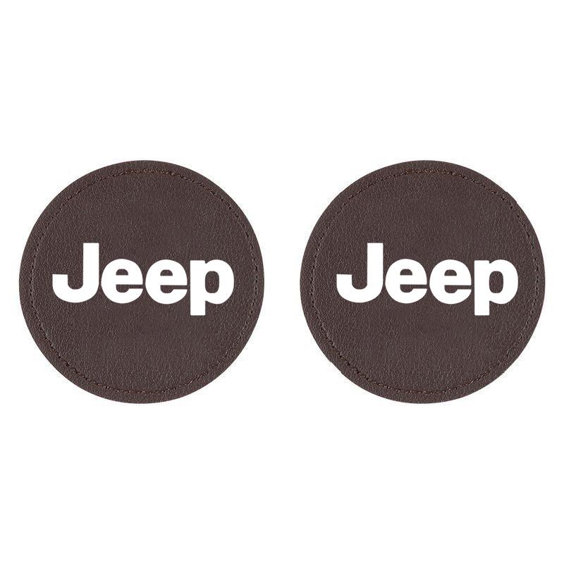 2pc Car Cup Holder Coaster Universal Auto Anti Slip Cup Holder Insert Coaster For Jeep Renegade Wrangler JL JK Gladiator Compass AMO1