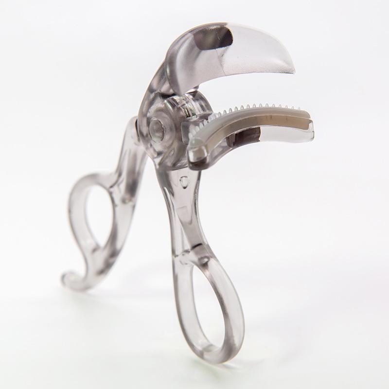 Wide-Angle Borderless Eyelash Curler Transparent Professional Heated Lash Curler for Hooded Eyes Long Lasting Curl for Beginners