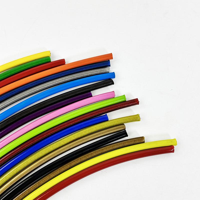 AN3 1M~10M Motorcycle Braided Stainless Steel Nylon Brake Pipe Line Hose Brake Line Gas Oil Fuel Tube Pipe Racing Brake Hose