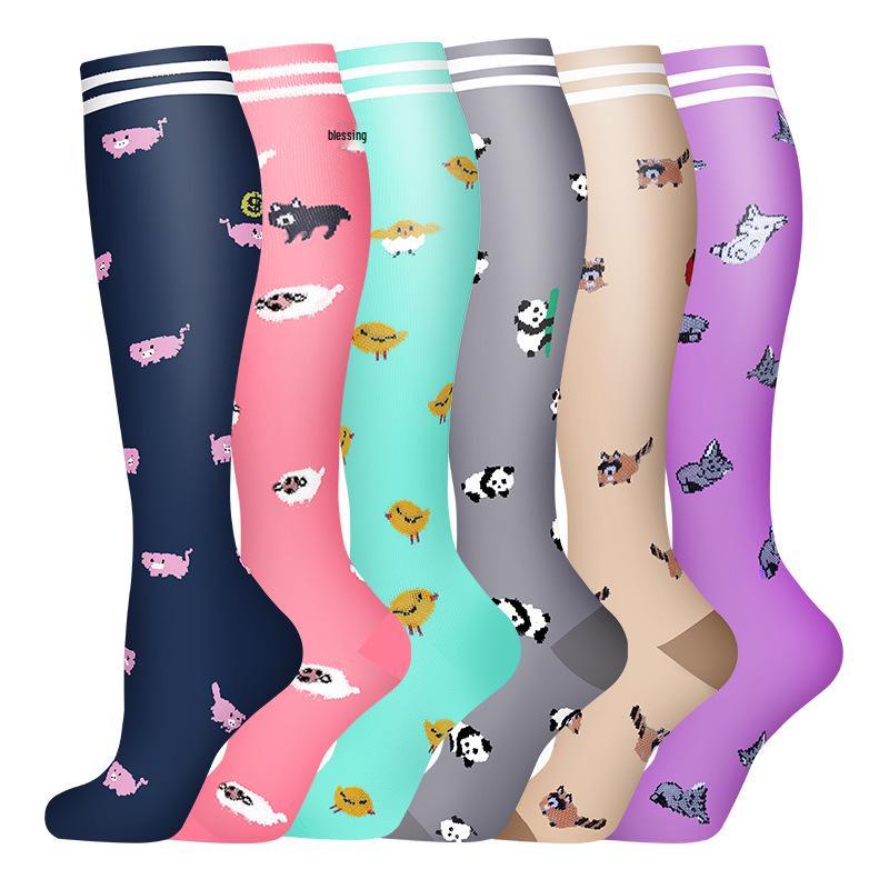 Cross-border Over-the-Knee Compression Yoga & Sport Socks Set