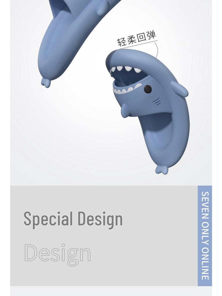 Kids' Shark EVA Summer Slippers - Parent-Child Soft Sole Sandals