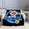 This 3D Printed Doraemon Cartoon Blanket Is a Warm and Comfortable Flannel Blanket Suitable for Bedrooms, Sofas, Beds, Chairs,