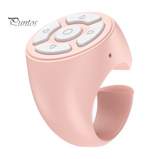 

Прокручивающееся кольцо для Tik-Tok Беспроводное кольцо Пульт дистанционного управления для чтения без помощи рук Селфи Стабильный сигнал Простое управление устройством Страница прокручивающихся колец розовый