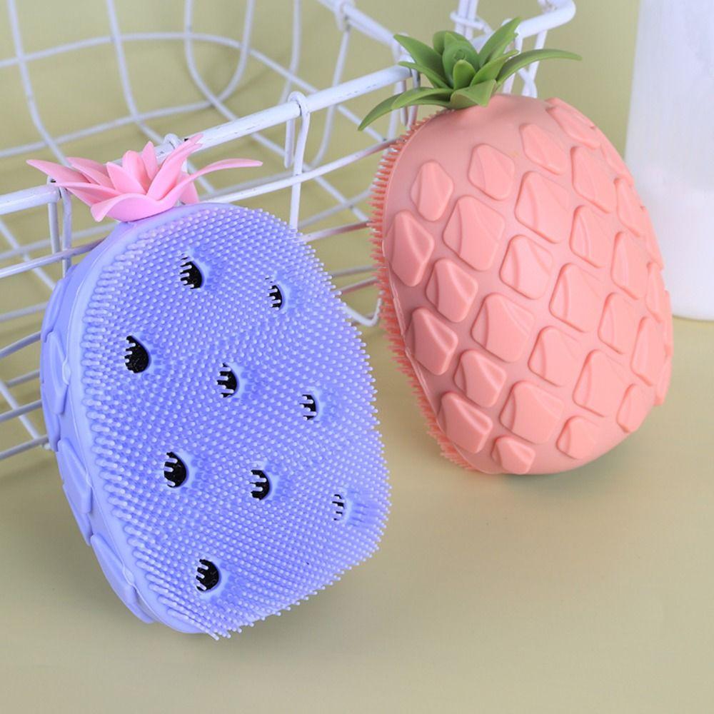 Non-Slip Fruit Shape Shower Brush Soft Hair Shower Massage Brushes for Bathing