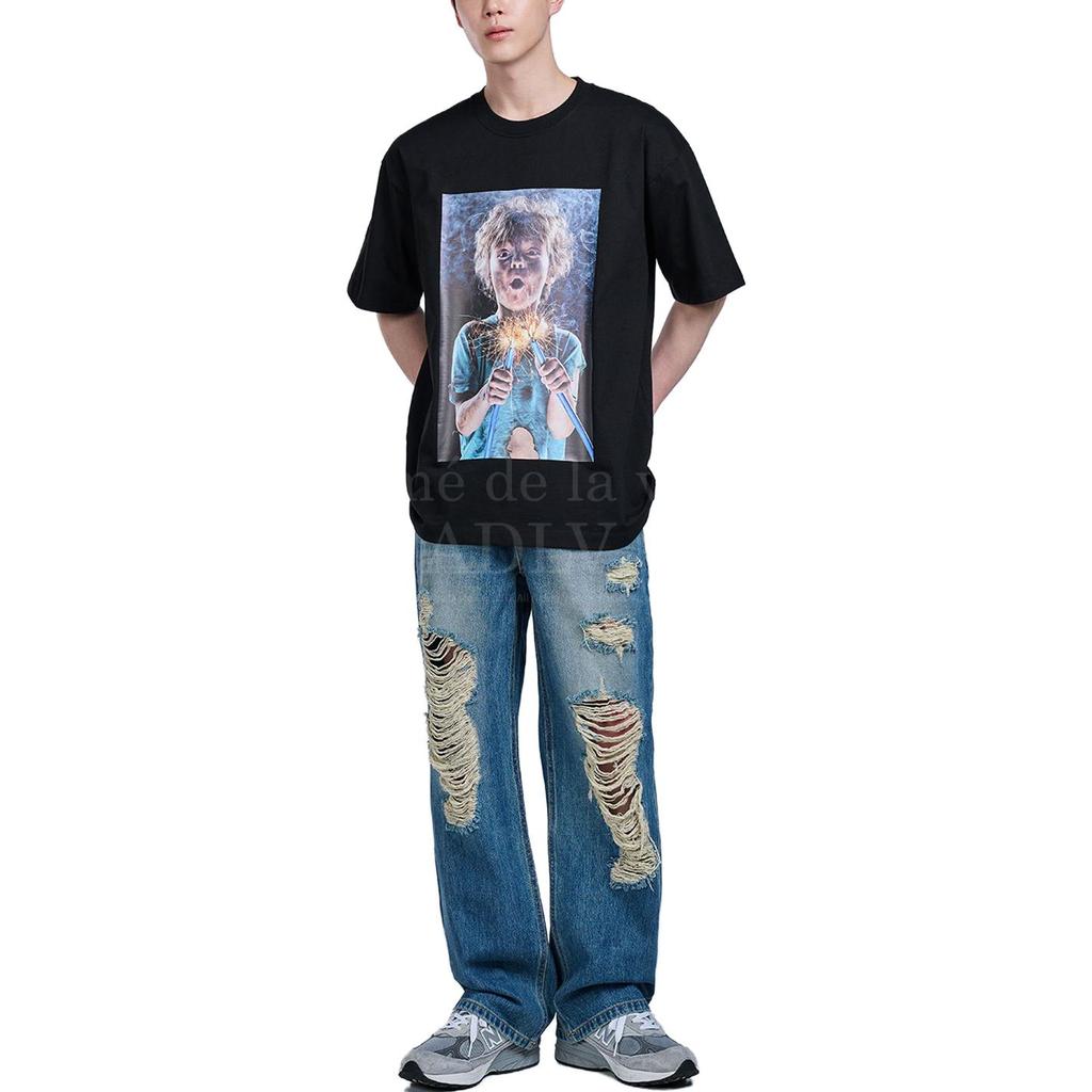 Acme De La Vie/ADLV T Shirt Unisex Black ADLV-21SS-SSBKBF-ESR
