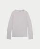 Ieoning Mock Neck Long Sleeve Top, Light Gray