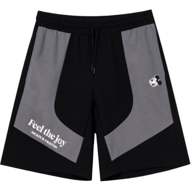 

Li-Ning Letter Splicing Mid-Rise Drawstring Breathable Versatile Casual Shorts Men Shorts AKSV605-2 XL