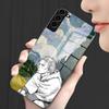 Black Vinland Saga Phone Case For Samsung S26 S25 Plus S20 S20 Plus S22 Ultra S23 FE S21 Plus S21 Ultra Glass Cover