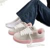 Niche original pink creative fur board shoes women's tide spring new versatile casual bread shoes women