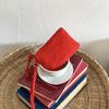 PU Leather Suede Coin Purse Shoulder Bag Hanging Neck Lanyard Wallet Makeup Storage Korean Style Mini Storage Bag Travel