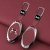 Interior Mouldings Alloy+Leather Car Key Fob Cover Case Shell For Xpeng Xiaopeng P7 P7i P5 G3 G3i G9 G6 22-23 Holder Interior Ke