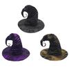 Modern Halloween Witch Hat with Tattered Hole Women Halloween Stage Performances Hat Festival Carnivals Cosplay Hat