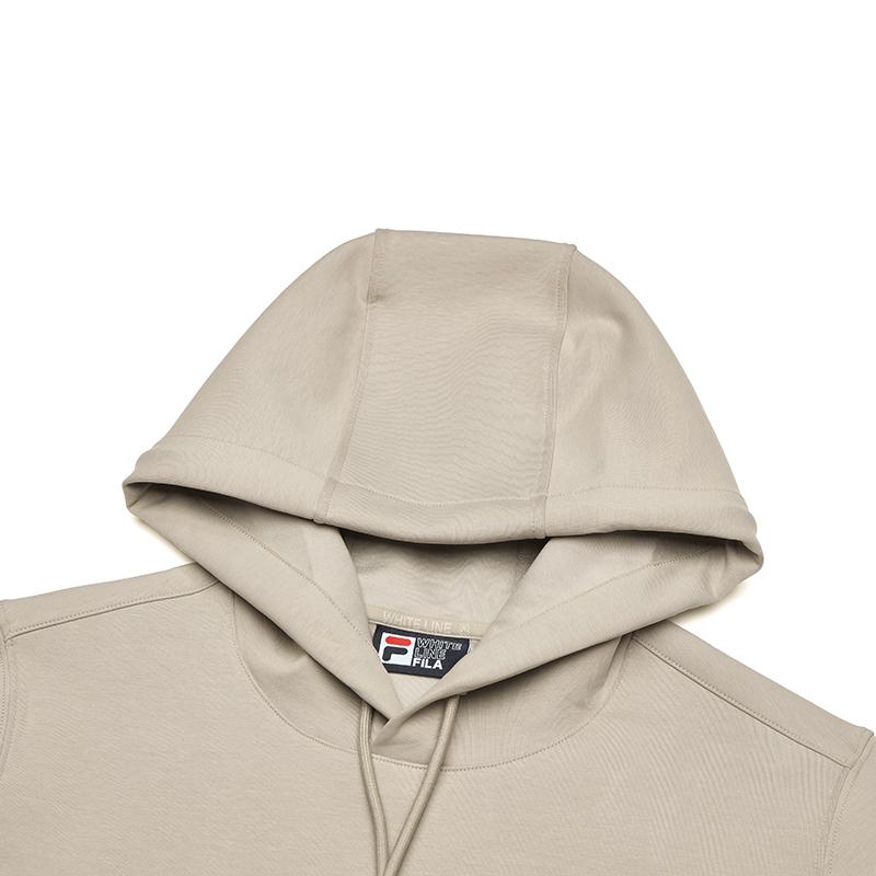 FILA Heritage Casual Knit Hoodie Men tops Rock Khaki F11M448201FLK