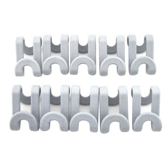 10Pcs Multifunctional Plastic S-Shape Double Hooks Clothes Hanger Accessories