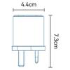 TOOCKI TCT67-34B1 67W Schnellladegerät Digitalanzeige USB-A USB-C Anschluss Netzteil mit ausziehbar