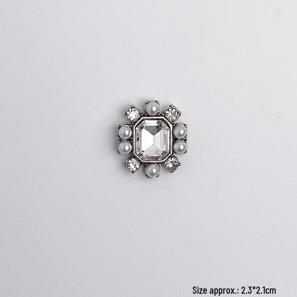 Decor Floare Sabot Aliaj Retro Stras - Catarame DIY High-End