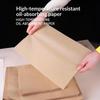 100Pcs Kraft Parchment Paper For Baking Paper Non Stick Unbleached Wax Oil Absorption Rectangular Paper For Kitchen Baking