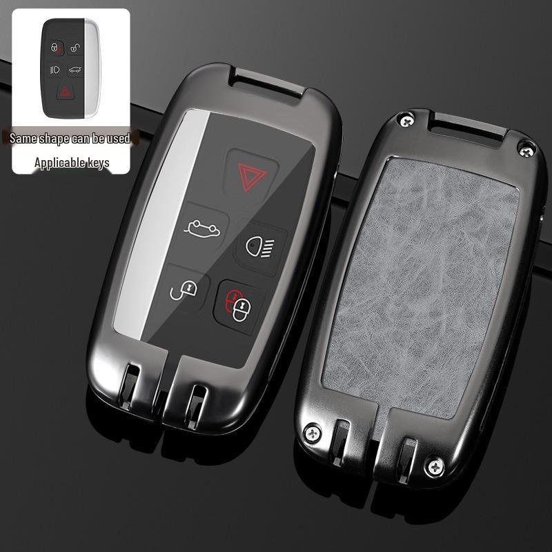 Land Rover Key Case for Range Rover, Defender, Velar, Evoque, Discovery 4, Freelander, and Discovery 5 - Metal Car Key Bag.