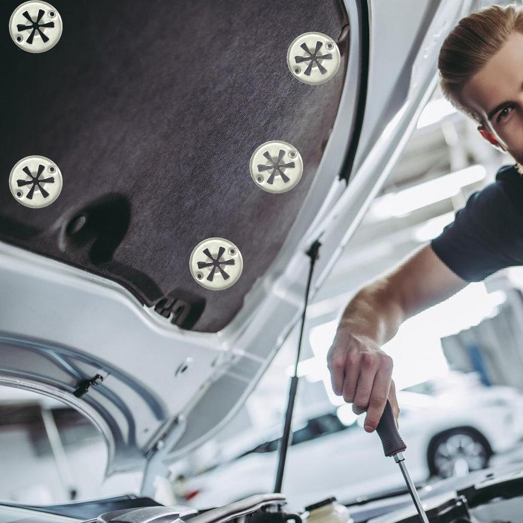 Heat Shield Clips Exhaust Heat Shield Clips Metal Locking Star Washers Underbody Heat Shield Fasteners 30mm