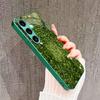 Flowers and plants Glass PhoneCase for Samsung Galaxy S26 S25 S24 S23 S22 FE Ultra Plus Built-in glass green Exquisite Nature