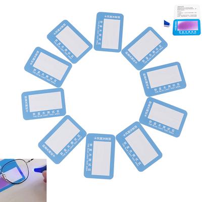 10Pcs/Set Antitest Card For Glasses Reusable Polarized Test