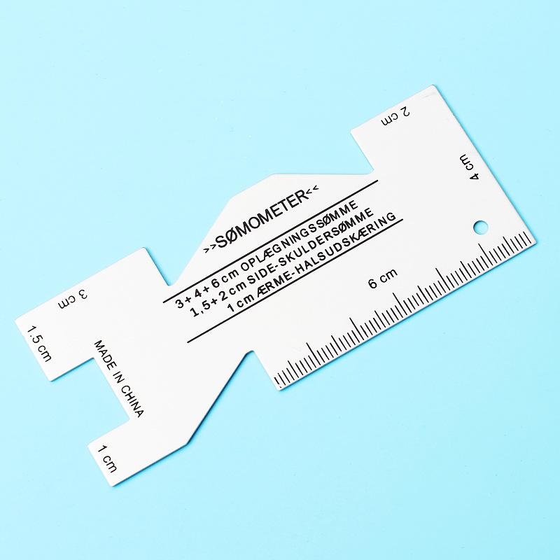 Самодельный толщиномер из алюминия металлическая линейка ручной пэчворк общие инструменты толщиномер из алюминиевого сплава линейка для шитья линейка для пэчворка