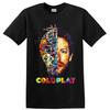 Coldplay Abstract Portrait T Shirt W/ Colorful Surreal Art Rock Music Tee