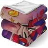 Bold Lip Art Flannel Throw Blanket – Vibrant Pop Design, Soft Cozy Fleece for Home, Office, Sofa & Car – All-Season Trendy Gift