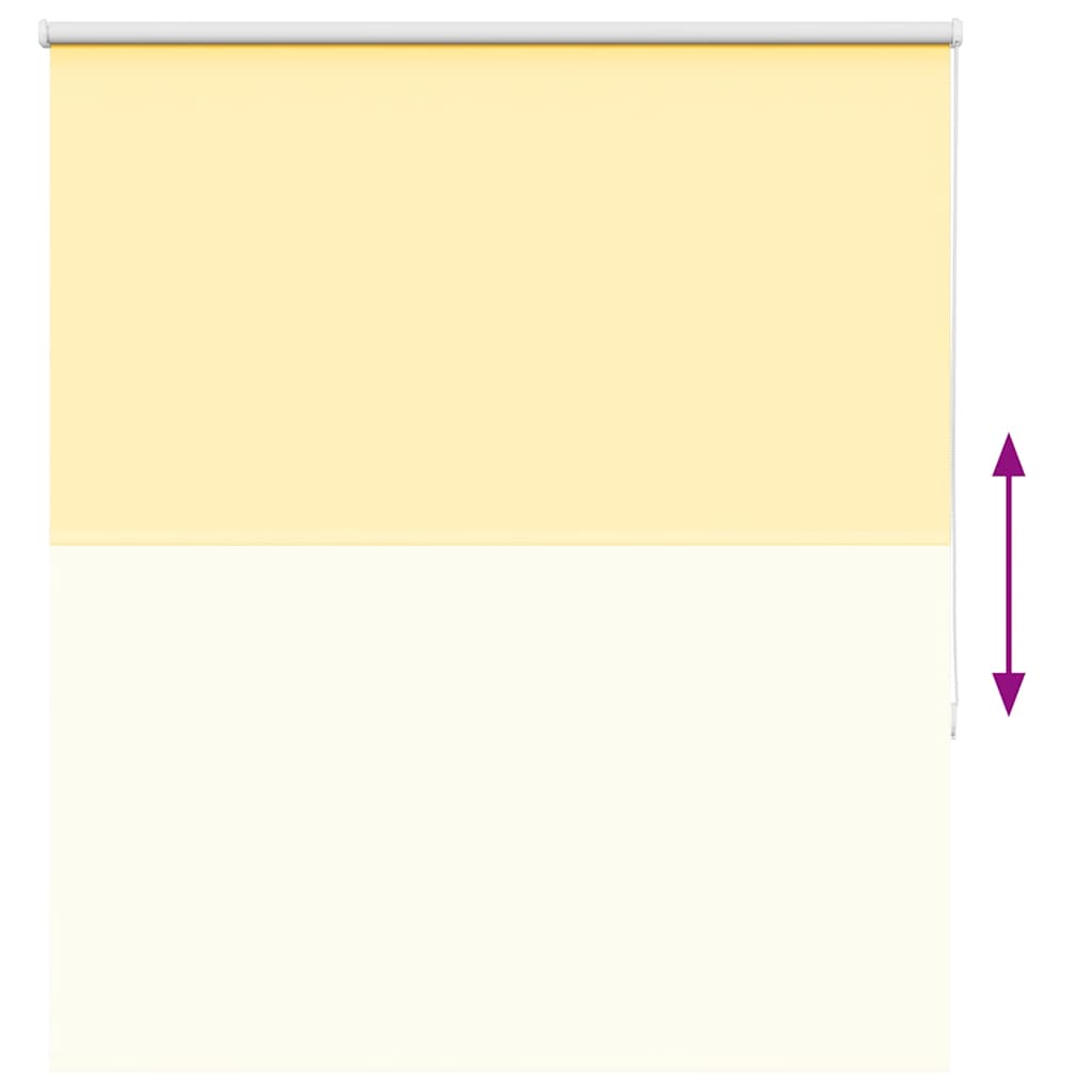 Blackout Roller Blind Yellow 135 X 175 Cm Fabric Width 131.6 Cm Polyester