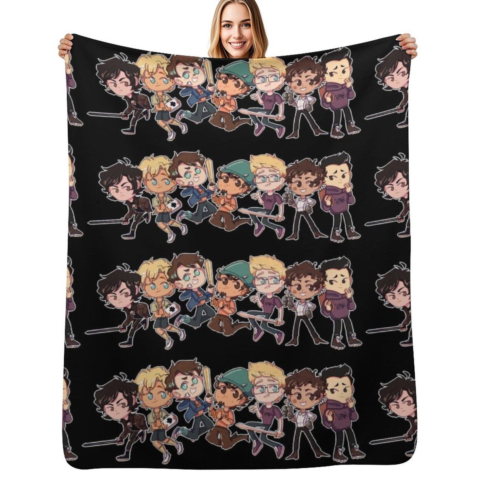 PERCY JACKSON BOYSS Throw Blanket Cozy Throw Blanket for Bed Sofa Chair Size: 75*100cm, Weight: 230 GSM