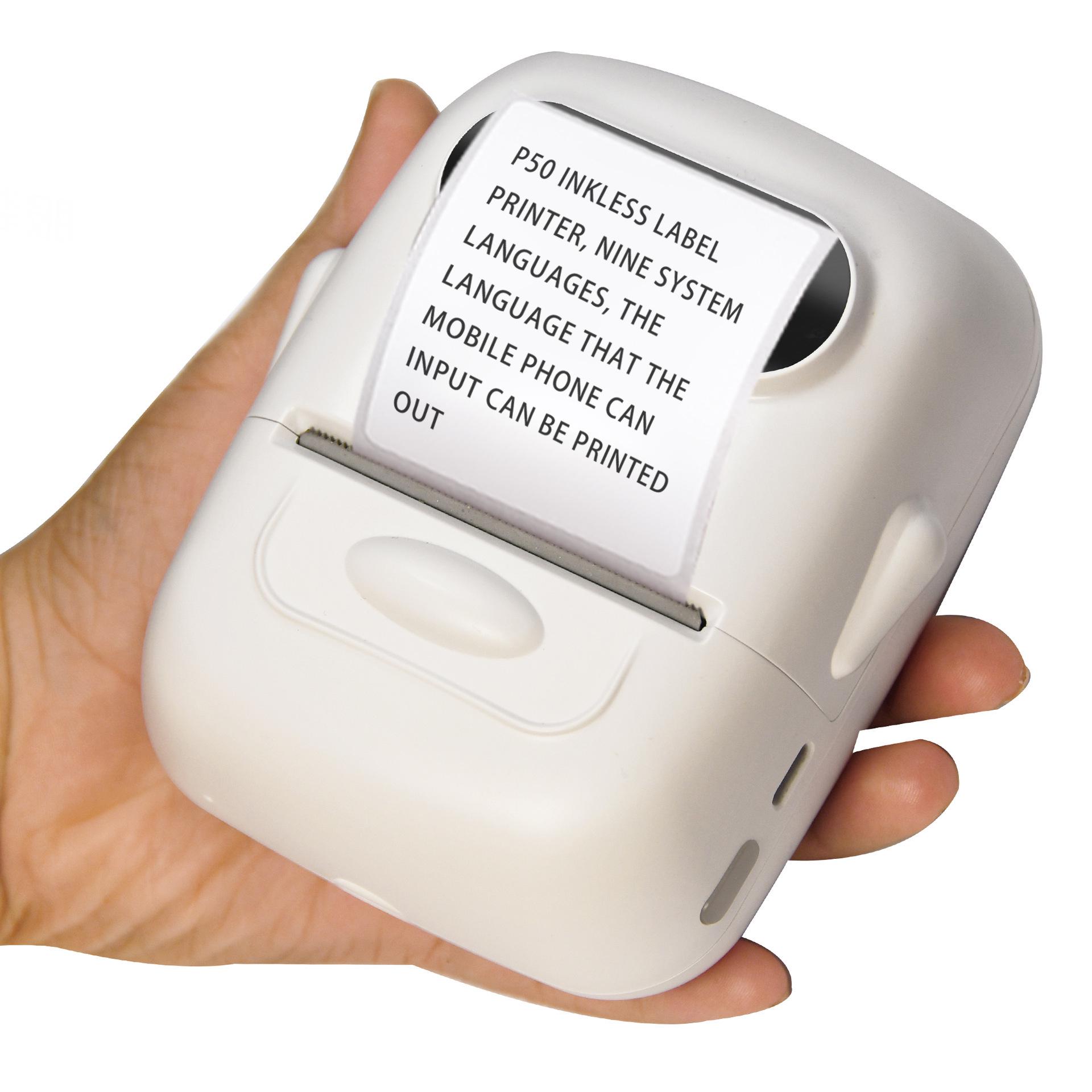 P50 Thermal Inkless Self-adhesive Mini Label Printer