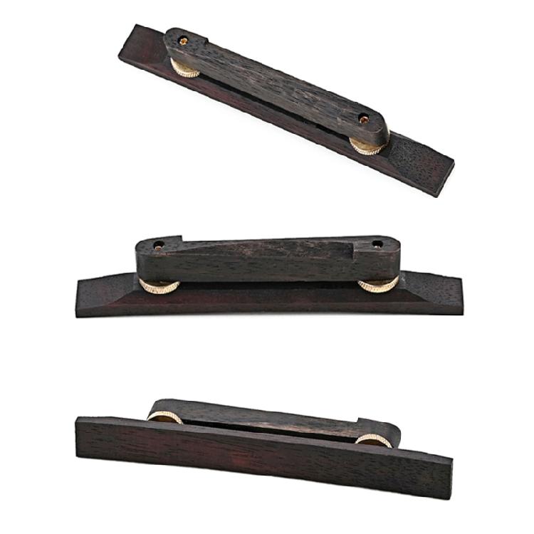 Jazzgitarrensteg Holzgitarrensteg Ebenholz Holz Verstellbarer Steg Zubehör