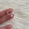 Elegant s925 Silver-Plated Star Pendant Hoop Earrings for Women - Simple, Versatile, and Luxurious Ear Jewelry.
