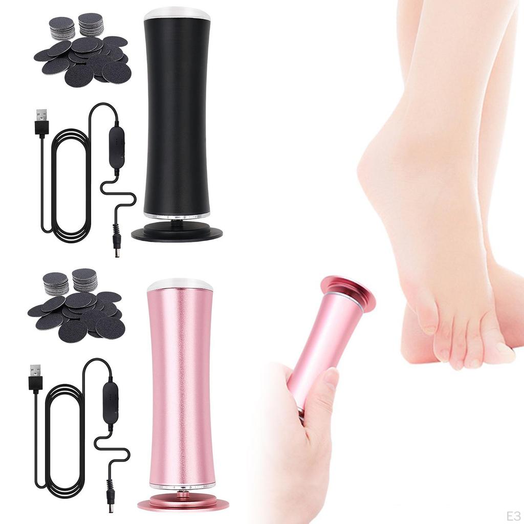 Masajeador de Pies Eléctrico para Talones Secos y Duros Recargable por USB Herramientas de Pedicura para Hombres Mujeres Personas Mayores