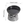 Ceramic Raised Cat Bowl  Elevated Neck Protection Ergonomic Durable Cutlery for Food Water Cute Dog Bowl