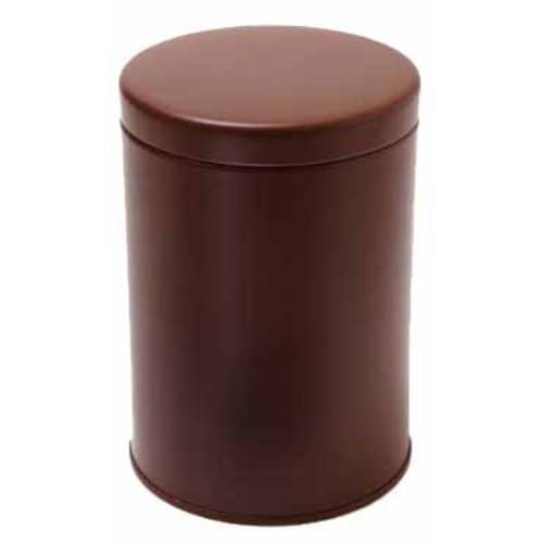 Takada Coffee Shop Made in Japan Coffee & Tea Canister, 200-250g, Moisture-Proof Steel Can with Gasket, Brown Matte