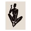Boho Matisse Poster Beige Black Abstract Line Art Canvas Paintings Wall Print Pictures Bedroom Living Room Interior Home Decor